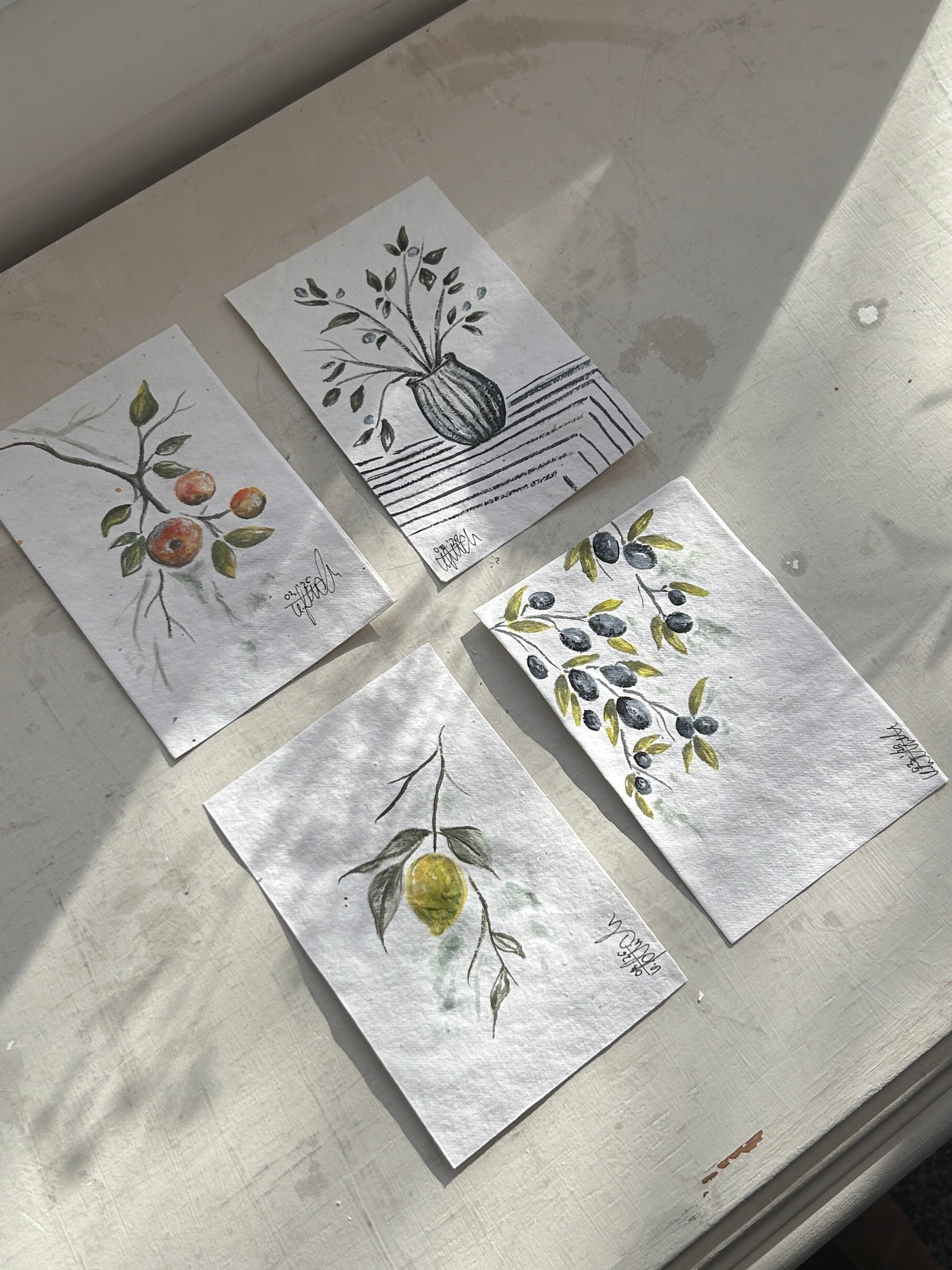 Postkarten Set „like a tree by water“