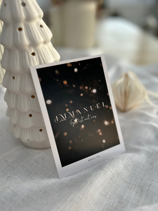 Weihnachtskarte Immanuel