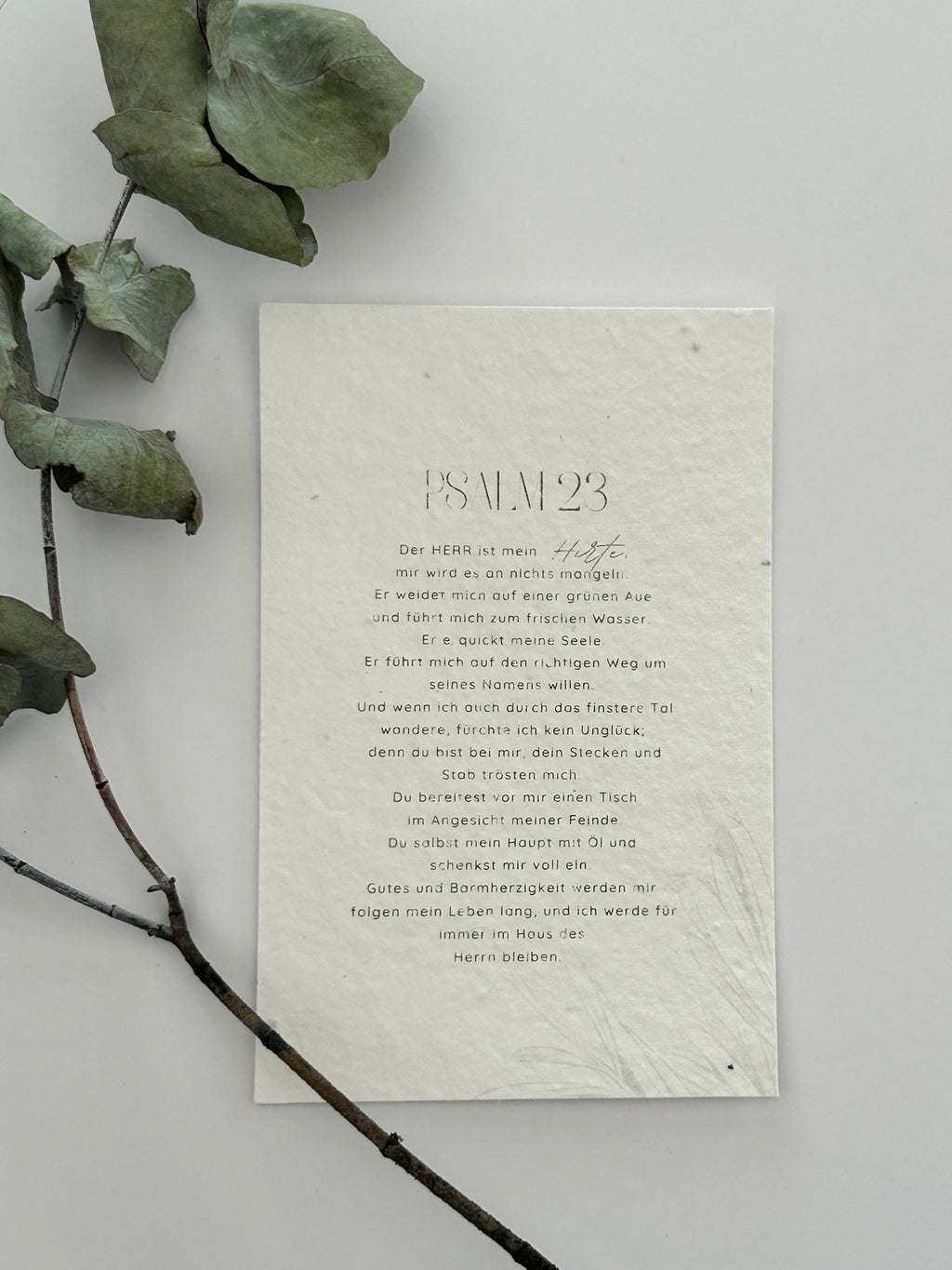 Lesezeichen - Psalm 23