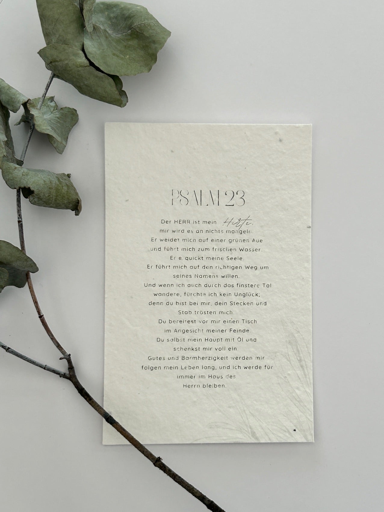 Lesezeichen - Psalm 23